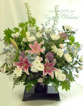 お盆に花をそえて|「やぎや生花店」　（栃木県大田原市の花屋）のブログ